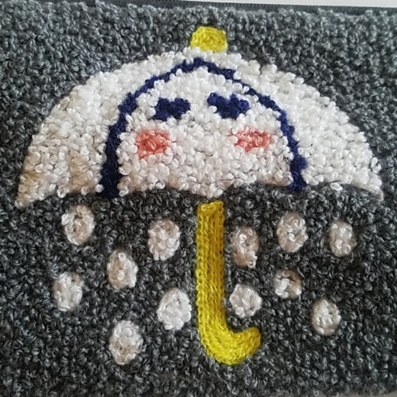 Cute Kawaii Rainy day umbrella with face purse wristlet - Picture 2 of 5